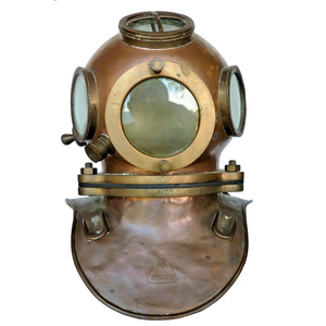 Casco de Buceo de Cobre y Latón, Estilo Vintage, para Buceo en Aguas Profundas, para el Hogar y Coleccionables Náuticos - Product Image 1