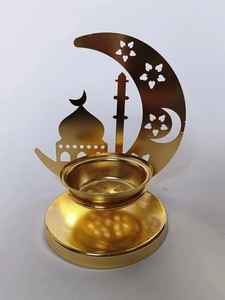 Quemador de Incienso de Cerámica de Lujo, Mabkhara Árabe, Quemador de Oud con Soporte Metálico, Decoración Islámica para el Hogar, Regalo para Ramadán y Eid - Product Image 2