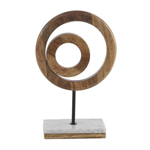 Escultura Modernista de Busto en Madera de Mango Hecha a Mano - Retrato Artístico Fino al por Mayor - Product Image 1