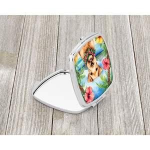 Lakeland Terrier Luau compacto plegable espejo de maquillaje de mano portátil de viaje regalo decorativo para mujeres y niñas - Product Image 2