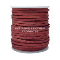 Cordon en cuir plat antique Reliance Leather Products, 100 % cuir pur, couleur bronzée, pour la fabrication de bracelets, emballage en rouleau