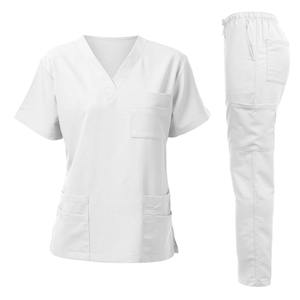 Hot Sale Soft Polyester Hospital <b>Doctor</b> Wear Clothing Washable Nurse Scrub <b>Set</b> For Womens Nursing Scrub Uniforms - Product Image 1