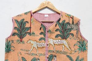 Nueva chaqueta acolchada de algodón para mujer, chaqueta de trabajo con parche indio hecho a mano para mujer - Product Image 3