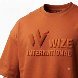 เสื้อยืดคอกลมทรงโอเวอร์ไซส์สำหรับผู้ชาย ผ้าฝ้ายเนื้อหนา พิมพ์ลาย 3 มิติ ด้านหน้าแบบพัฟฟ์ ระบายอากาศได้ดี เป็นมิตรกับสิ่งแวดล้อม คุณภาพสูง แบบเรียบ - Product Image 4