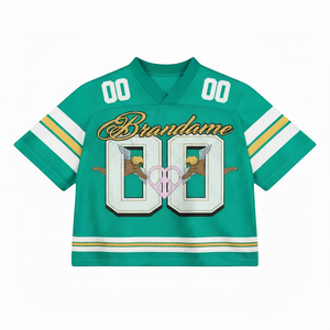 เสื้อฟุตบอลอเมริกันทรงบ็อกซี่แบบสั่งทำ OEM 2026 ผ้าแห้งเร็ว ระบายอากาศได้ดี เสื้อฟุตบอลแบบขายส่ง ชุดกีฬา - Product Image 1