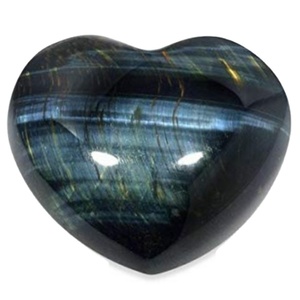 2024 Latest Blue Tiger Eye Agate Puffy Heart <strong>Crystal</strong> for <strong>Solar</strong> <strong>Plexus</strong> <strong>Chakra</strong> Carved Gemstone Wholesale for Home Decoration Love - Product Image 2