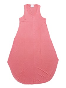 Robe longue décontractée pour femme en tissu, sans manches, col en V, taille naturelle, matelassée, coupe ample - Product Image 6