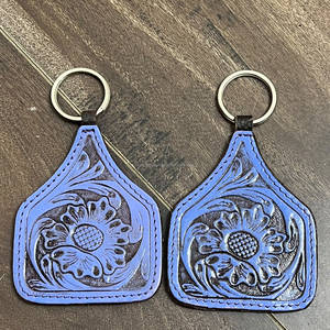 Llavero de Cuero Genuino 2026 con Diseño Floral Grabado, Mini Bolso de Cuero Genuino Personalizado, Porta Llaves de Coche, Precio al por Mayor, Regalos - Product Image 4
