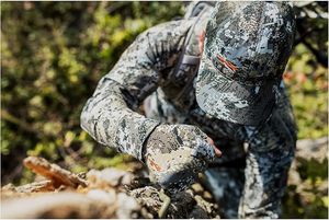 Durable leather Camo Hunting <b>Gloves</b> - Product Image 4