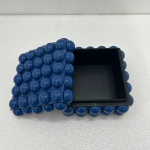 TIME 2 DECOR Boîte à bijoux artisanale indienne en résine incrustée, personnalisable, de haute qualité, style artistique, pour rangement, cadeau de mariage - Product Image 1