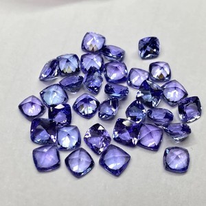 Tanzanita Azul Natural de 7mm, Corte Cojín, Facetada, Gema Suelta para Joyería, Precio al por Mayor, Hasnain Gems - Product Image 2
