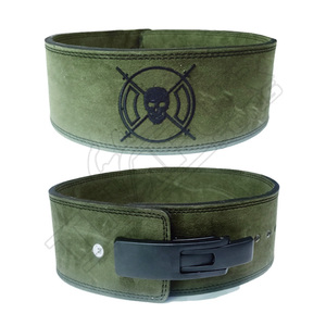 Cinturón de entrenamiento de cuero ajustable para levantamiento de pesas, cómodo protector universal para sentadillas con barra y ejercicio. - Product Image 6