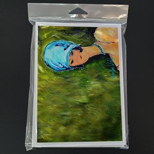 Young Voncile Whimsical A7 Tamaño 5x7 Tarjetas de notas en blanco Paquete 8 Incluye sobres-para saludos de escuela secundaria - Product Image 3