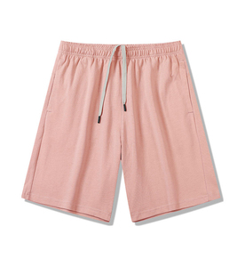 Shorts en coton décontractés pour homme de qualité supérieure avec poches avant profondes, poche arrière, taille élastique et cordon de serrage, shorts décontractés pour un style de vie décontracté - Product Image 1