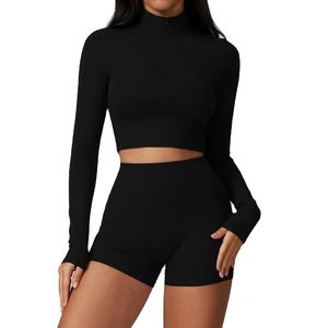 Yoga Gym Set Leggings Breasted Smooth and Comfortable Sports Bra Tight Fitting Workout Set Workout Clothes for Women - Product Image 6