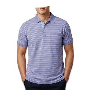 Camisetas al por mayor personalizadas con marca propia, básicas, para hombre, 100% algodón, antiarrugas, con bolsillo, informales, para bordado OEM - Product Image 2