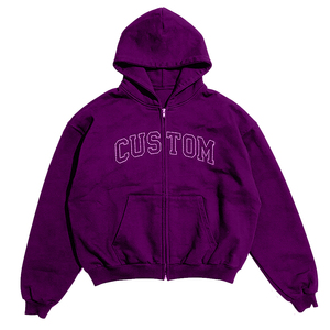 Sudadera con Capucha Extra Grande con Diseño de Pedrería Personalizado Glory, Sudadera con Capucha de Primera Calidad 100% Algodón para Ropa Urbana Unisex OEM - Product Image 5