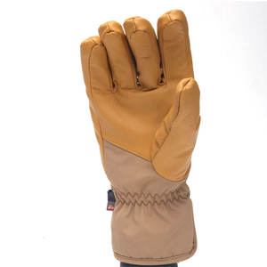 Gants de ski en peau de mouton pour femmes, coupe-vent, imperméables, chauds, durables, épais, pour hommes, sports de plein air, cyclisme - Product Image 1