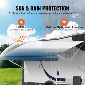 Tessuto di Ricambio per Tenda da Sole per Camper, Resistente, 17FT 2'', Impermeabile, 3 Strati, 16oz PVC, Montaggio Laterale - Product Image 3