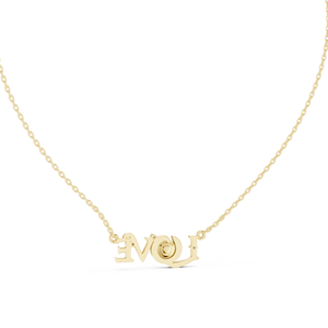 จี้เพชรแล็บโกรว์ INFINITY LOVE NAZAR ประดับทองคำแท้ 18KT สีเหลืองทอง สำหรับงานหมั้น งานเลี้ยง ของขวัญวาเลนไทน์ หรือใส่ในชีวิตประจำวัน - Product Image 3