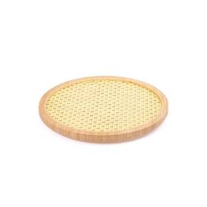 Juego de 4 Mesas de Centro Redondas Contemporáneas con Temática de Frutas, de Madera y Metal, Móviles, Aptas para Alimentos, para Ramadán y Diwali - Product Image 5