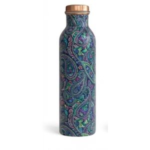 100% Pure Copper Water <b>Bottle</b> Designer Printed <b>Vintage</b> Floral Leak Proof Ayurvedic Wellness Metal Drinkware For Corporate Gifts - Product Image 4