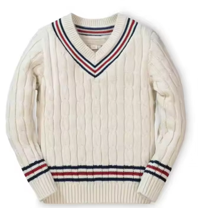 Premium Quality Wool/Acrylic Knitted Solid <b>Cardigan</b> <b>Sweater</b> for Unisex Boys Girls Autumn Breathable Quick Dry V-neck - Product Image 1