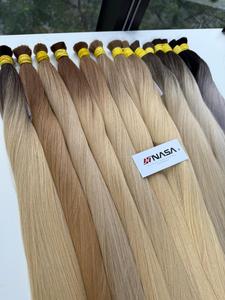Ombre Premium de Haute Qualité # Extensions de cheveux humains vietnamiens super lisses en vrac de couleur 1B/PLA01, 55 cm, prix de gros, usine - Product Image 3