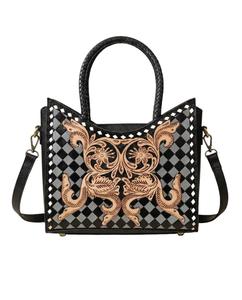 Western Handtooled Genuine Leather Animal Prints Handmade Vintage <b>Boho</b> Fashion Waterproof Single Strap <b>Bags</b> for Women - Product Image 1