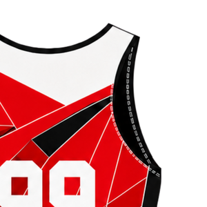 Red Black and White Rowing Champ Suit <b>Mens</b> Sleeveless Competition Uniform Performance Racing Singlet Custom Wholesale Team Sport - Product Image 5
