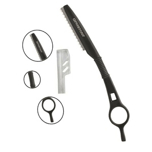 GEMSTONE ENTERPRISES Professional Hairdressing Thinning Razor Stainless Steel <b>Hair</b> Shaper Layer Cutting <b>Comb</b> Black Color Durable - Product Image 3