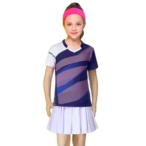 Tennis Clothes For Girls Children Ping Pong Tee Shirts Skirt Sets Kid Volleyball Kits Badminton Jerseys Sport Uniform Sportswear