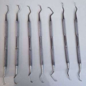 Curette Gracey manuelle de qualité hospitalière, design de luxe, en acier inoxydable, instrument dentaire pour l'élimination de la plaque et du biofilm, soins des gencives - Product Image 1