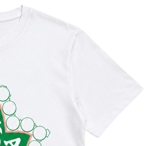 T-shirt blanc Ivy pour femme, manches courtes, imprimé graphique, col rond, décontracté, en coton doux, inspiré des sororités, mode estivale, pour tous les jours - Product Image 3