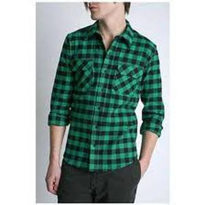 Chemise en flanelle à carreaux unisexe, col en velours côtelé, manches longues, boutonnée, décontractée, vintage, surchemise - Product Image 6