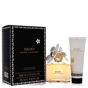 Coffret cadeau Daisy Fragrance 3,4 oz Eau de Toilette Spray + 2,5 oz Lait pour le corps Mini coffret de parfum de voyage - Product Image 1