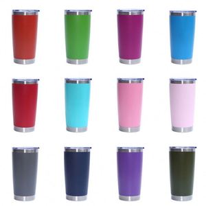 Gobelet à café personnalisé 20 oz en acier inoxydable, isolé sous vide, avec couvercle et paille, pour gravure laser - Product Image 4