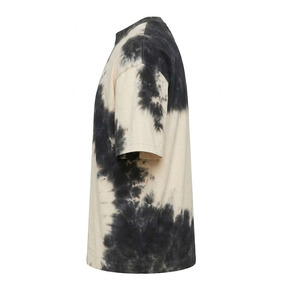 Camiseta de Manga Corta para Hombre, Tie-Dye, Cuello Redondo, Oversize, Informal, de Algodón Jersey, Transpirable, Corte Regular, Diseño con Logotipo Frontal - Product Image 4