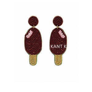 Pendientes artesanales con forma de árbol en amarillo y marrón, pendientes colgantes inspirados en la naturaleza para mujeres y niñas, joyería bohemia hecha a mano - Product Image 3