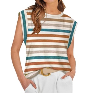 Camiseta sin mangas para mujer, de algodón, color liso, cómoda, informal, suave, transpirable, ligera, para verano. - Product Image 4