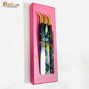 Pinzas para Pestañas Bellus International, Duraderas, de Color Negro, con Punta Lisa Recubierta, de Acero Inoxidable, Herramienta de Belleza OEM para Cejas y Pestañas - Product Image 2
