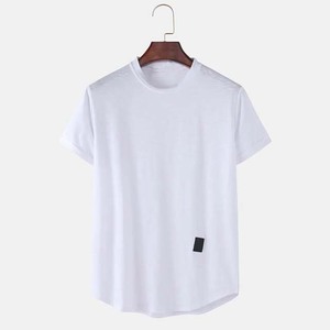 T-shirt vintage surdimensionné à épaules tombantes pour homme, en coton épais, respirant, coupe classique, style streetwear - Product Image 6