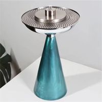 Brûleur à Bakhoor en marbre vert naturel Skies Trader, encensoir arabe de luxe en acier inoxydable perforé pour Oud, Mabkhara