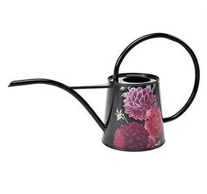 Arrosoir en métal de qualité supérieure avec motif floral, outil de jardinage durable, finition peinte - Product Image 4