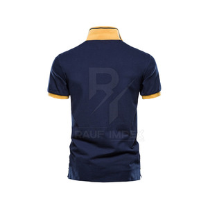 Chemise à manches courtes en coton tricoté uni pour homme, séchage rapide, style business décontracté, tendance été - Product Image 2