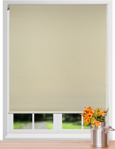 ม่านม้วนแนวนอนแบบแมนนวลในตัว พร้อมเชือก วัสดุโพลีเอสเตอร์ ดีไซน์เรียบง่าย - Product Image 1