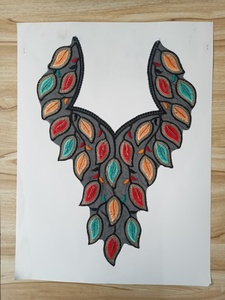 Ladies' Honey Lace ORGEZA <b>Sew</b>-<b>On</b> <b>Patches</b> Embroidery Floral Design Sequins Decoration Soft Breathable Fabric Party Wear Women - Product Image 5