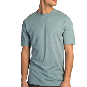 Camiseta Casual de Alta Calidad para Hombre, 100% Algodón, Diseño Extra Grande con Hombros Caídos, Logotipo Personalizado, Venta Caliente, Lisa - Product Image 1