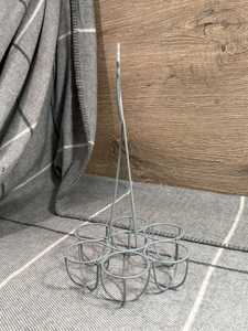 Farm Fresh <b>Egg</b> Carry Basket, Durable Metal <b>Storage</b> with Open Design - Product Image 5