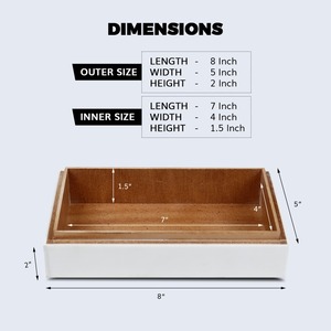 Caja de Joyería de Lujo con Incrustaciones de Hueso, Decoración para el Hogar y Artículo de Regalo, Venta al Por Mayor - Product Image 2